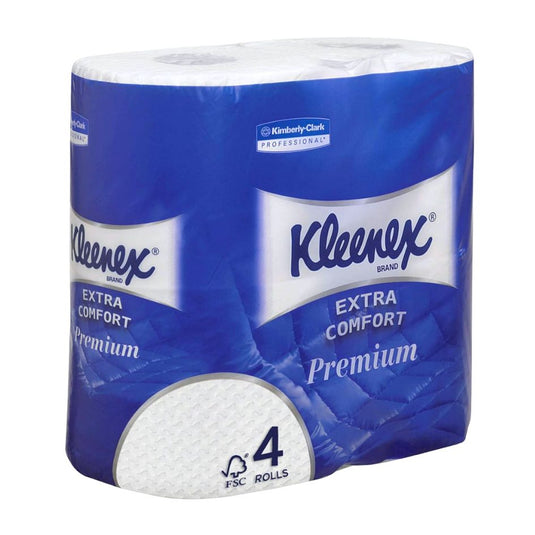 Papel Higiénico Doméstico Premium Extra Conforto, 4 Folhas - 19m - 24 Rolos