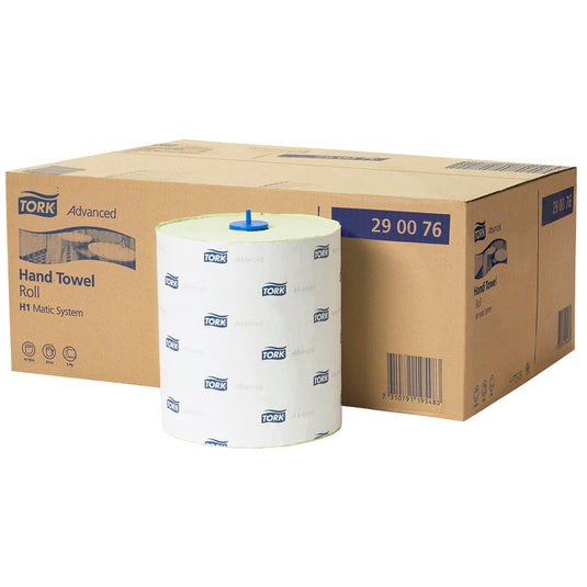 Toalhas de Mão Auto-Corte H1 Tork Matic Plus Verde - 6 Rolos