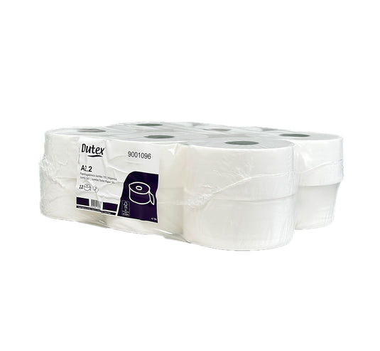 Papel Higiénico MAXI Jumbo, Folha Dupla - 195m- 12 Rolos