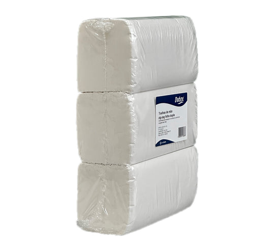 Toalhas de Mão Suave, Folha Dupla - 21x23 Zig-Zag - 3 Maços - 540 Serviços