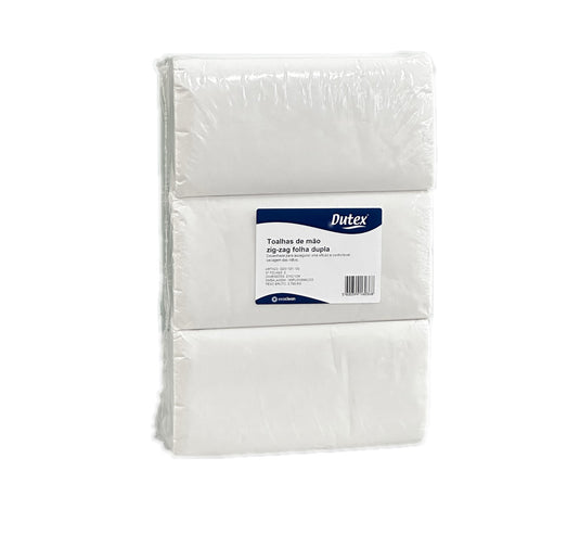 Toalhas de Mão Suave, Folha Dupla - 21x23 Zig-Zag - 3 Maços - 540 Serviços