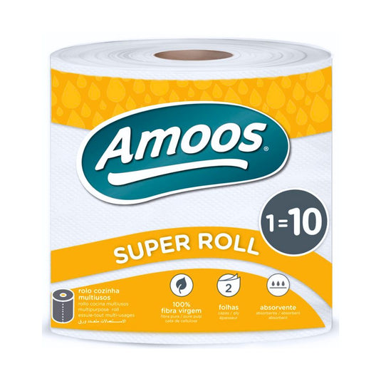 Rolo de Papel de Cozinha, Folha Dupla - 280 Serviços - 6 Rolos