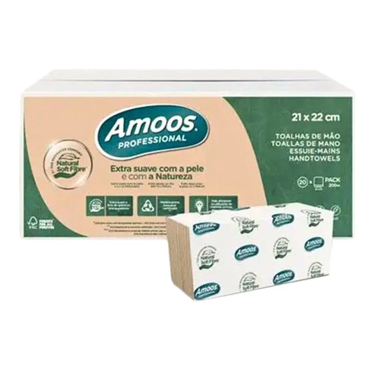 Toalha de Mão Extra Suave Cor Kraft 21 x 22 Zig Zag - 4000 Serviços