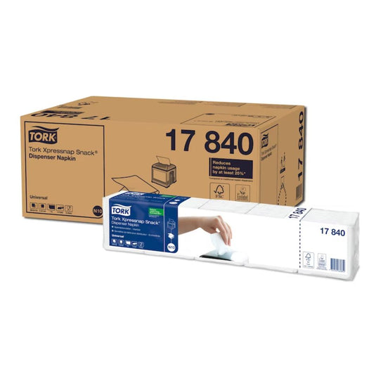 Guardanapos de Bar (branco) - Tork Xpressnap Snack N10- 9000 Unidades
