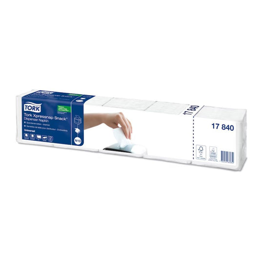 Guardanapos de Bar (branco) - Tork Xpressnap Snack N10- 9000 Unidades