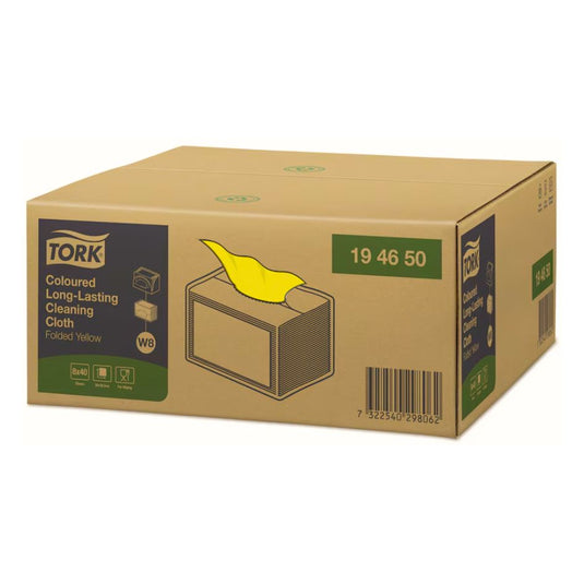 Pano de Limpeza Tork de Longa Duração Amarelo - 40 U
