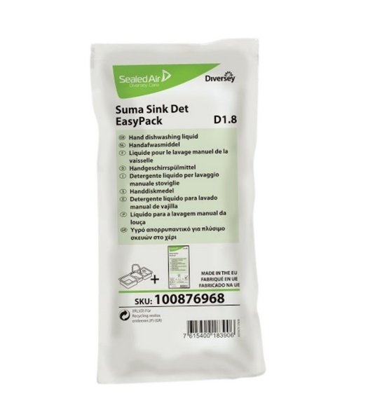 Detergente Super Concentrado Loiça - SUMA Sink Det D1.8 EasyPack - 25ml