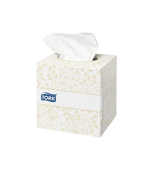 Lenços Faciais Tork Extra Suave em Cubo - 100 Lenços