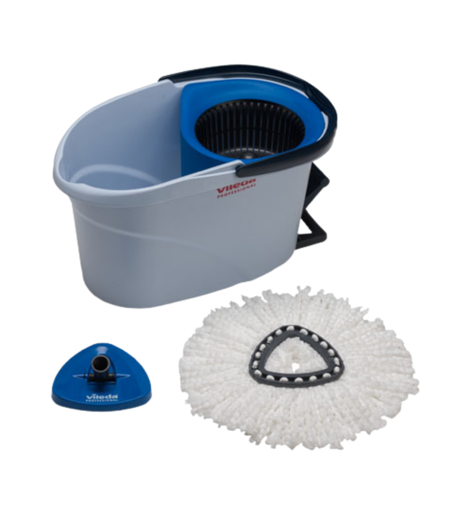 Balde com Pedal + Esfregona de Cantos