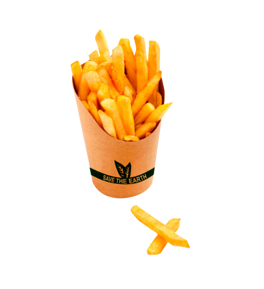 Embalagem Cónica para Fritos/Wrap Biodegradável - 50 Unidades