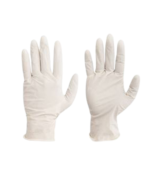 Luvas Latex Brancas - com pó - caixa de 100 Unidades