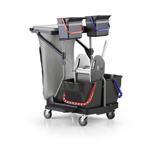 Carro de Piquete Duplo com Saco - 2x6L + 2x15L