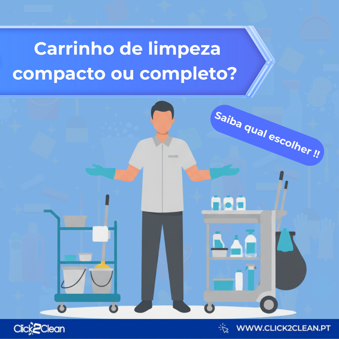 Carrinho de Limpeza Compacto ou Completo? Saiba Qual Escolher