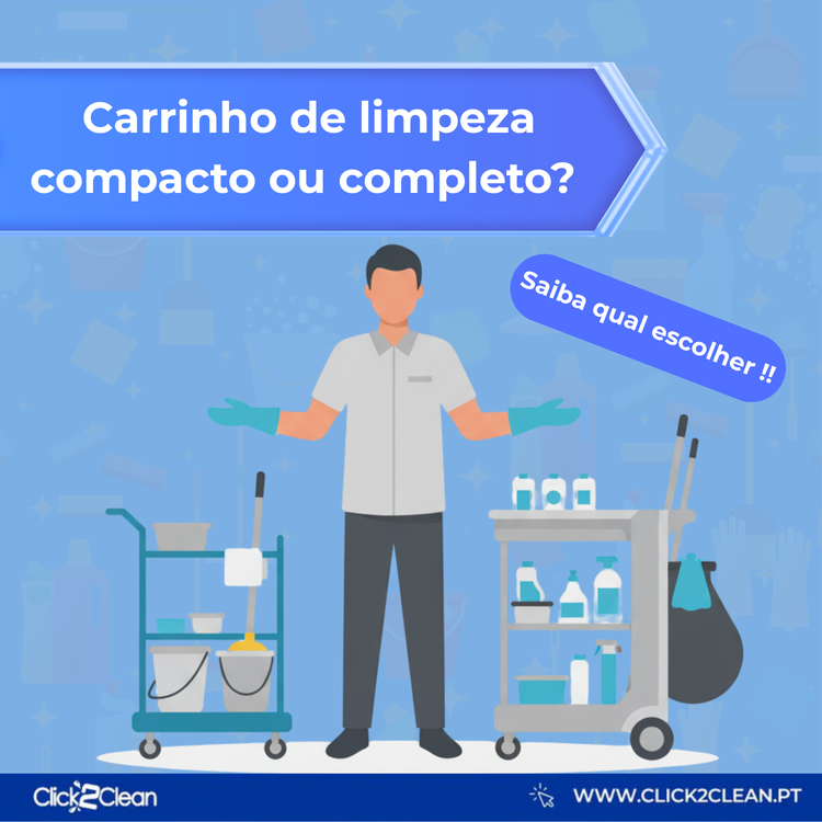 Carrinho de Limpeza Compacto ou Completo? Saiba Qual Escolher