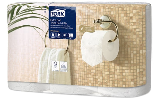 Papel Higiénico Doméstico Tork, 4 Folhas 20m - 42 Rolos