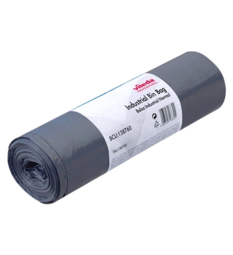 Saco do Lixo Forte Cinza - 110 L - 1 Rolo de 20 Sacos