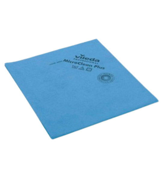 Pano MicroClean Vileda Azul - Para um Acabamento Brilhante - Pack de 5 Unidades