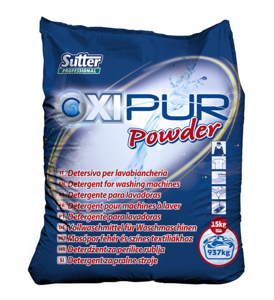 Detergente para Máquinas de Lavar Roupa - Oxipur Powder - 15 Kg