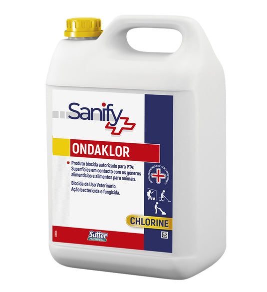 Detergente e Desinfetante Biocida - Ondaklor - 5 L