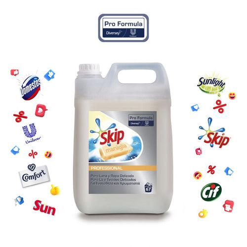 Skip Sabão Marselha - Perfume Duradouro - 67 Doses - 5L