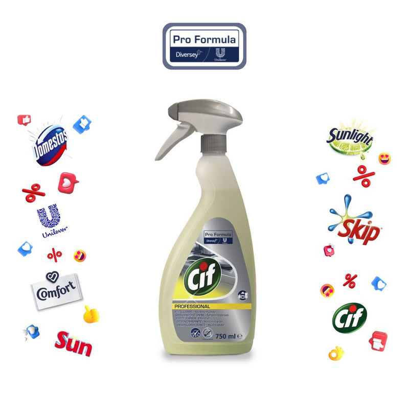 Carregue imagem no visualizador da galeria Cif Det. Desengordurante Forte - 750ml
