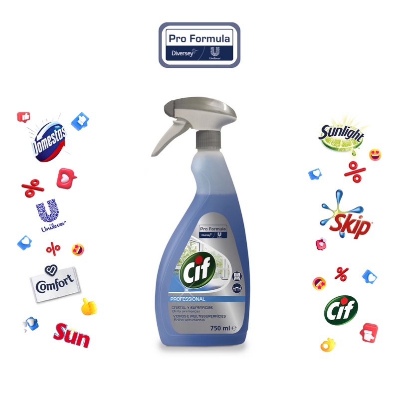 Carregue imagem no visualizador da galeria Cif Limpa Vidros e Multisuperfícies - 750ml
