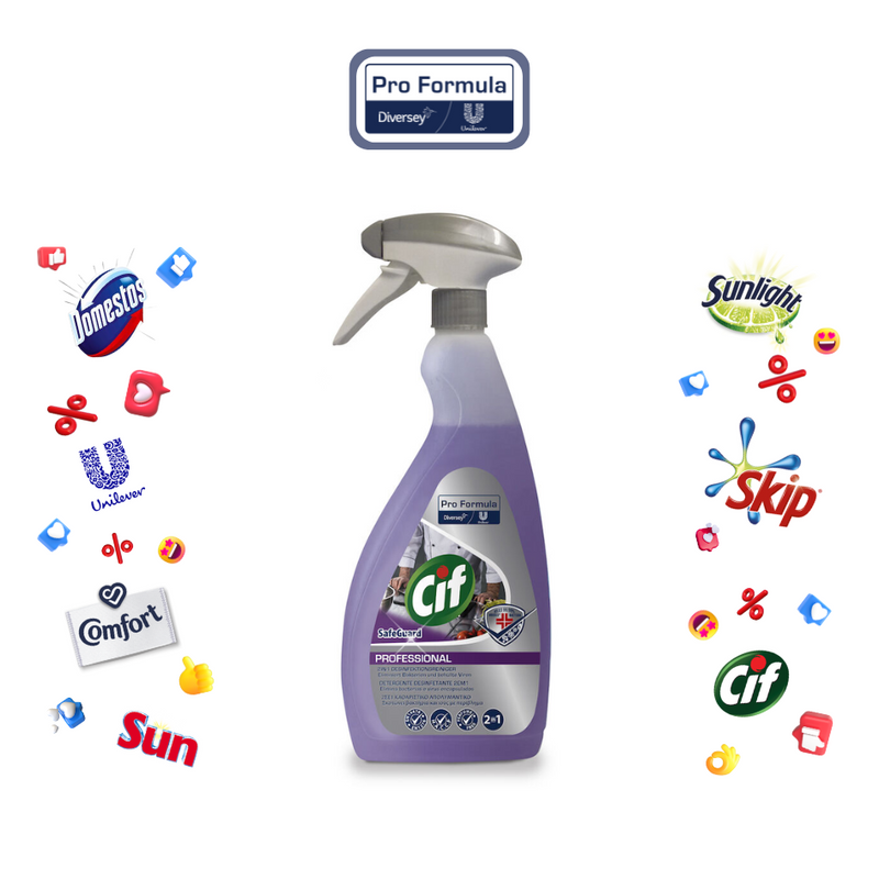 Carregue imagem no visualizador da galeria Cif 2in1 - Detergente e Desinfetante de Cozinhas - 750ml
