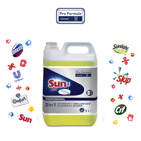 Sun 2in1 - Detergente e Secante para Máquina da Loiça - 5L