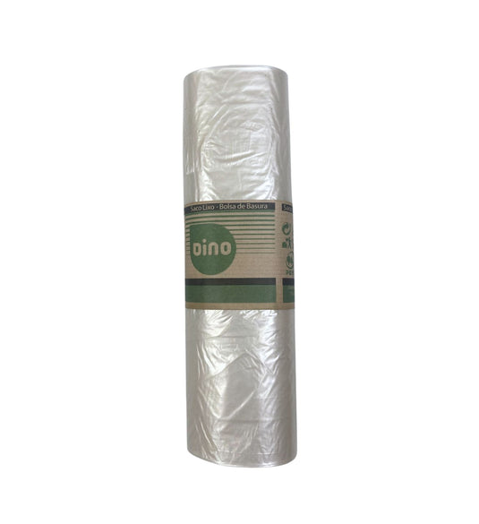 Saco do Lixo - Transparente - 30 L -  1 rolo de 25 Sacos
