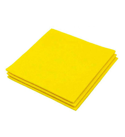 Pano Amarelo de Limpeza Multiusos - Pack de 3 unidades