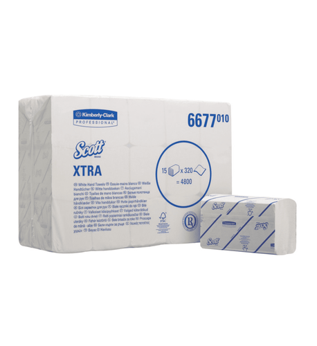 Toalhas de Mão Absorventes e Macias - 15 Maços - 4800 Serviços