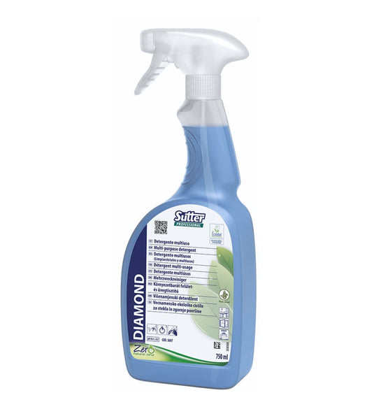 Diamond - Multiusos para Vidros, Espelhos e Superfícies Laváveis - 750ml