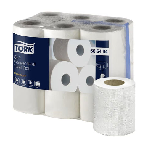 Papel Higiénico Doméstico Tork Premium, Folha Dupla - 19m - 108 Rolos