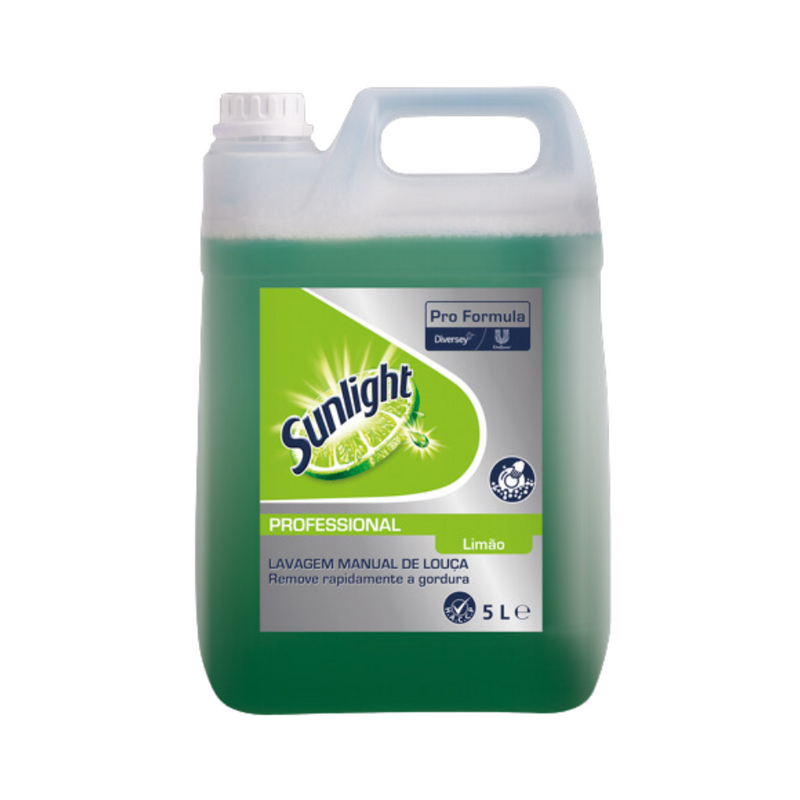 Carregue imagem no visualizador da galeria Sunlight Pro Formula Limão Verde - Detergente Manual de Loiça Neutro Concentrado - 5L
