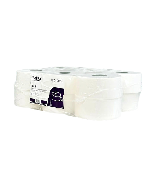 Papel Higiénico MAXI Jumbo, Folha Dupla - 195m- 12 Rolos