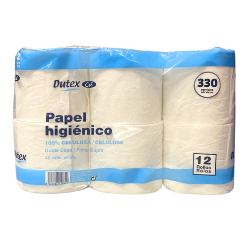 Papel Higiénico Doméstico, 2 Folhas - 40m -