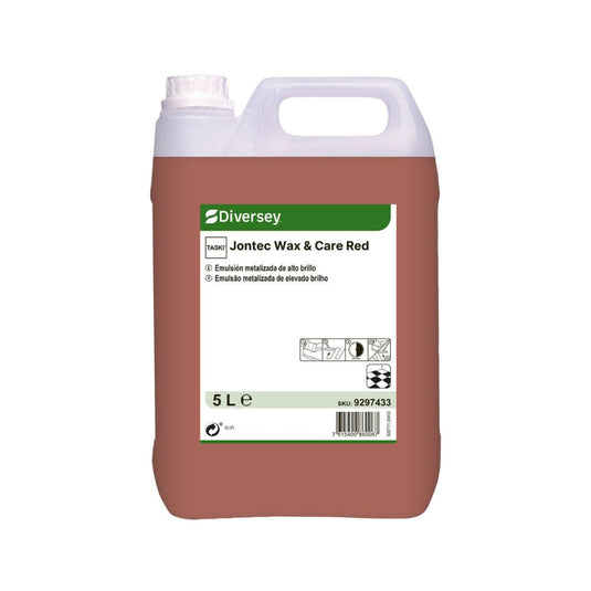 TASKI Jontec Wax & Care Red - Emulsão de Alto brilho para Pavimentos - 5 L