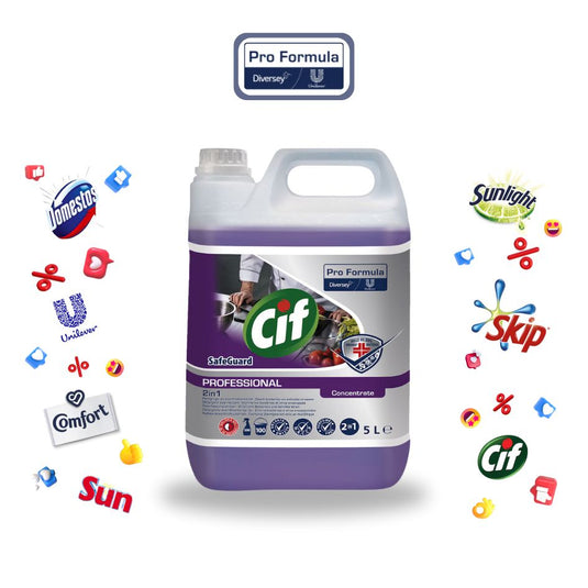 Cif 2in1 - Detergente e Desinfetante de Cozinhas - 5L