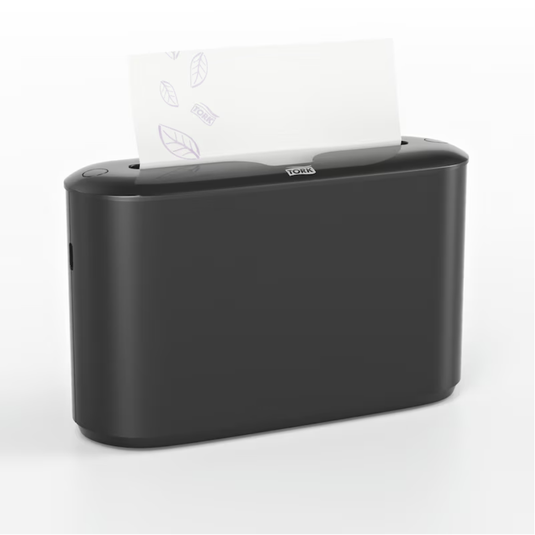 H2-Dispensador Bancada para Toalha de Mãos Interfolha Preto