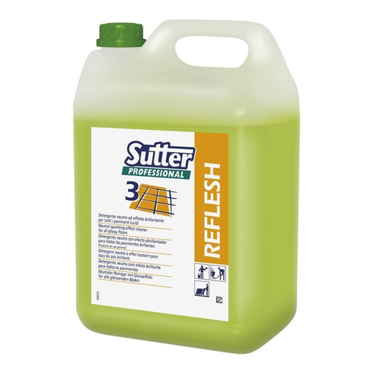Detergente Neutro para Pavimentos Reflesh Sutter Efeito Brilhante - 5 Litros