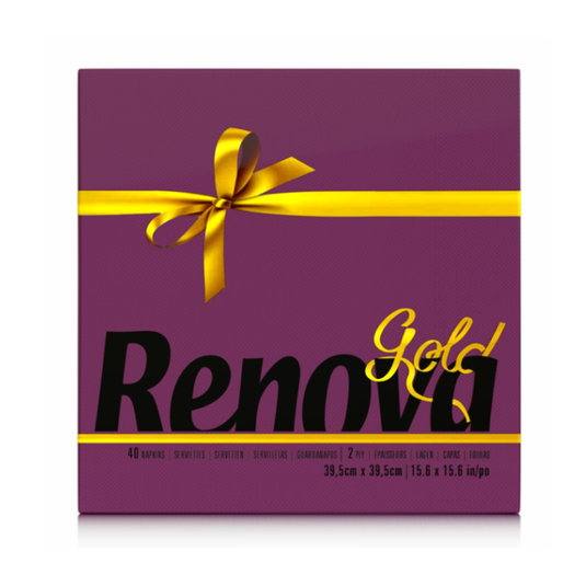 Guardanapos Renova Gold - 1200 unidades 40x40cm - Cor Bordeaux