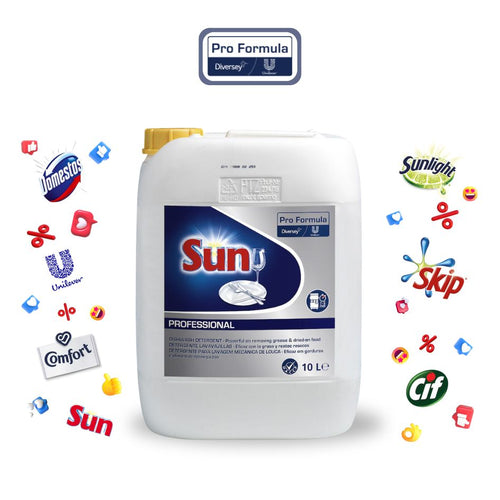 Sun Pro Formula Detergente Líquido - Lavagem de louça com resultados brilhantes - 10 L