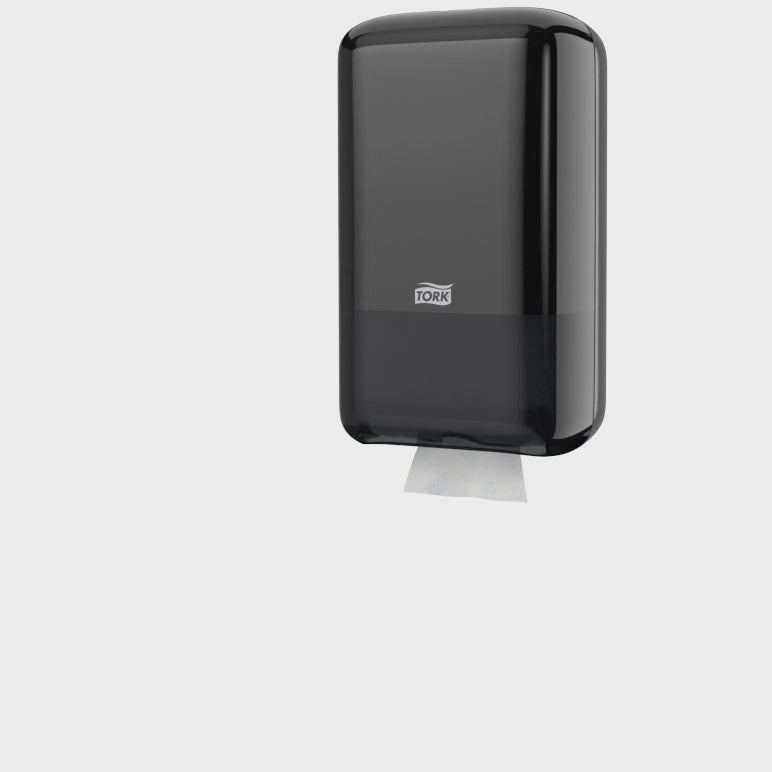 Carregar e reproduzir vídeo no visualizador da galeria, T3-Tork Dispensador para Papel Higiénico Folha a Folha - Preto
