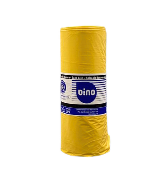 Saco do Lixo - Amarelo - 110 L -  1 rolo de 10 Sacos